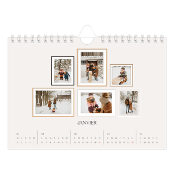 Calendrier photo A5 — Galerie de mur photo