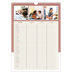 Calendrier familial A3 — Agenda palette naturelle - Famille de 3 [Avril]