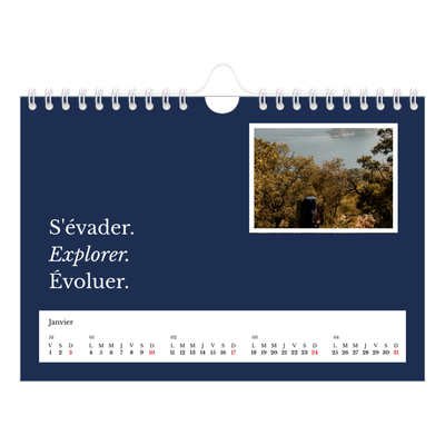 Calendrier photo A5 — Terre éditoriale [Janvier]
