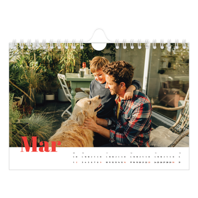 Calendrier photo A5 — Une année audacieuse [Mars]