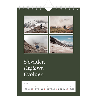 Calendrier photo A5 — Terre éditoriale [Mars]