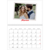 Calendrier photo A4 double (30 x 40 cm) — Signature carmin [Mars]