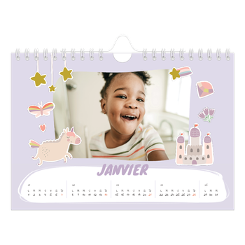 Calendrier photo A5 — Licorne magique