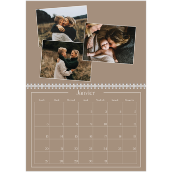Calendrier photo A4 double — Souvenirs artisanaux