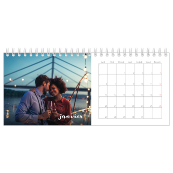 Calendrier de bureau — Superposition pinceau