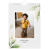 Calendrier photo A5 — Éclaboussure florale [couverture]