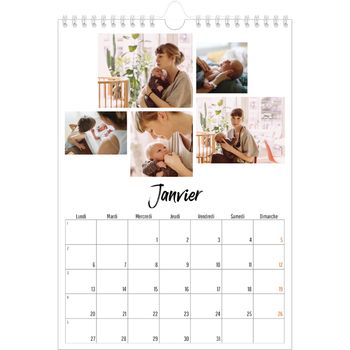 Calendrier photo A4 — Journal Intime