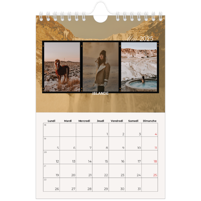 Calendrier photo A5 — Envie d'aventures [couverture]
