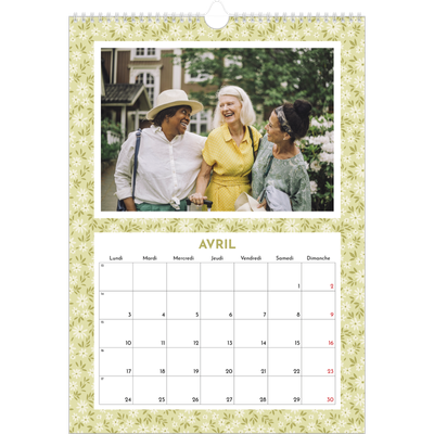 A3 Calendrier annuel — En floraison [Avril]