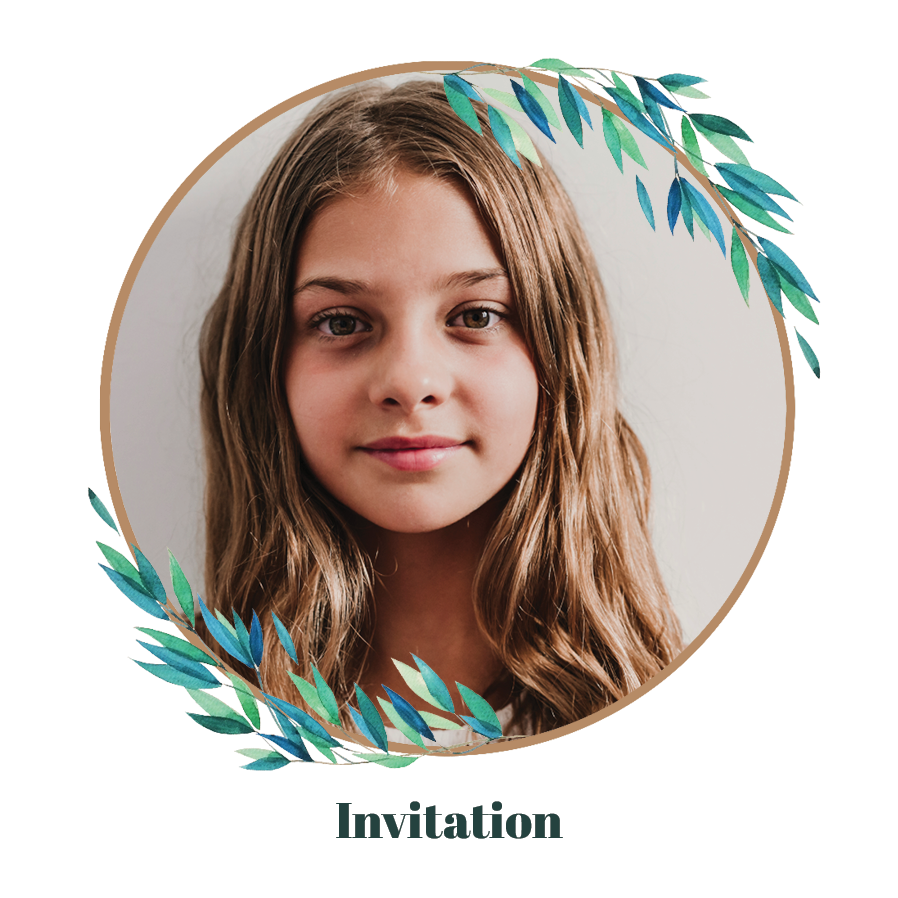 Cartons d'invitation — Aquarelle eucalyptus
