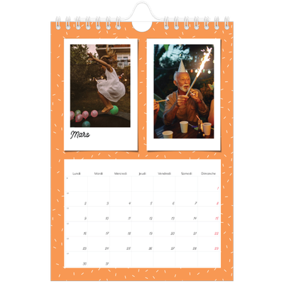 Calendrier photo A5 — Cliché rétro pop [Mars]