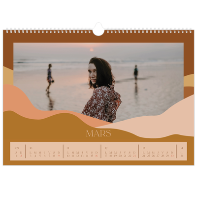 Calendrier photo A3 — Montagnes aux tons neutres [Mars]