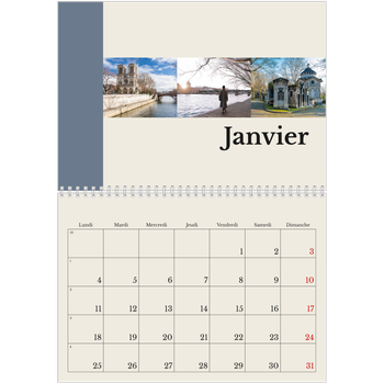 Calendrier photo A4 double — Vues du monde