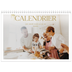 Calendrier photo A4 double (30 x 40 cm) — Large texte Doré [couverture]
