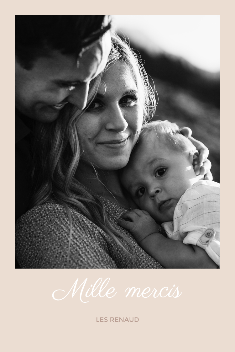 Carte de remerciement — Pastels moderne