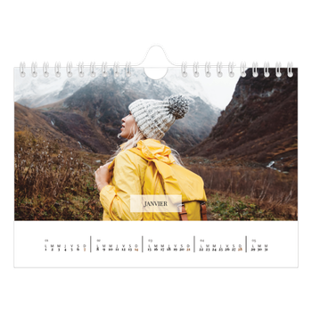 Calendrier photo A5 — Superposition discrète