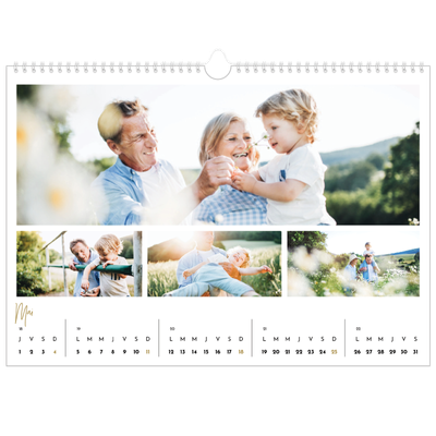 Calendrier photo A3 — Manuscrit [couverture]