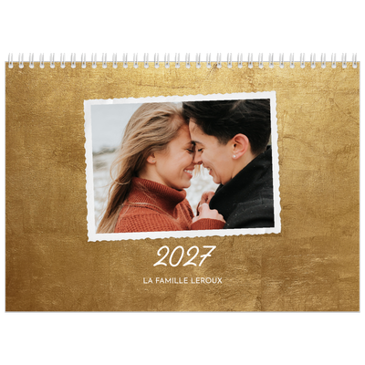 Calendrier photo A4 double (30 x 40 cm) — Collection de photos [couverture]