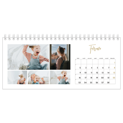 Calendrier de bureau — Manuscrit [Février]