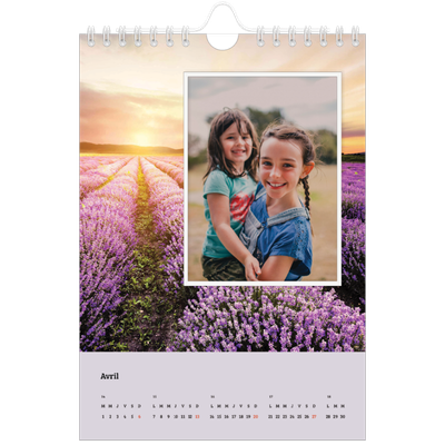 Calendrier photo A5 — Saison en immersion [Avril]