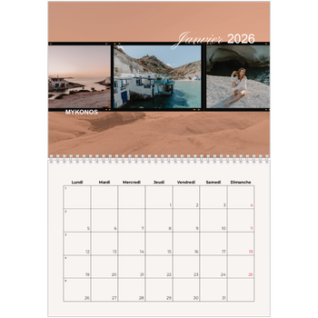 Calendrier photo A4 double — Envie d'aventures