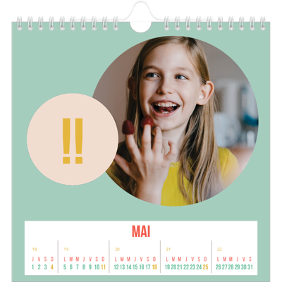 Calendriers annuels carré — Fun et moderne [couverture]