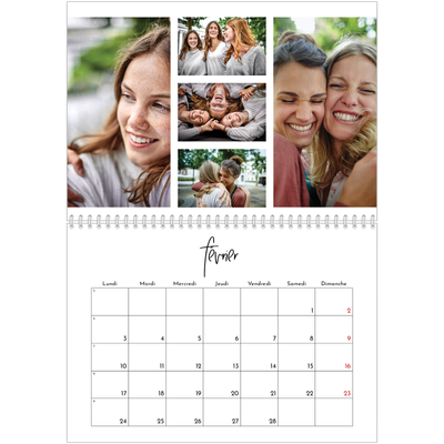 Calendrier photo A4 double (30 x 40 cm) — Arrangements photo [Février]