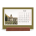 Calendrier de bureau support bois - paysage   — Couleurs classiques [couverture]
