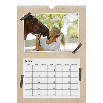 Calendrier photo A4 — Scrapbooking