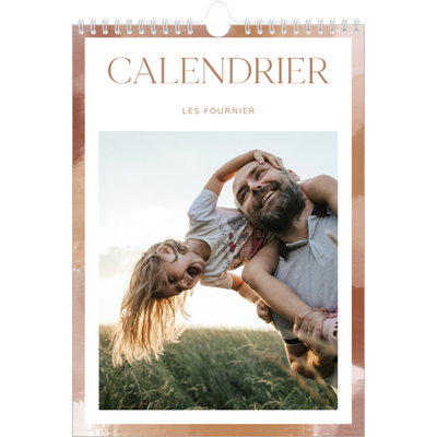Calendrier photo A4 (20 x 30 cm) — Effet pinceau [couverture]