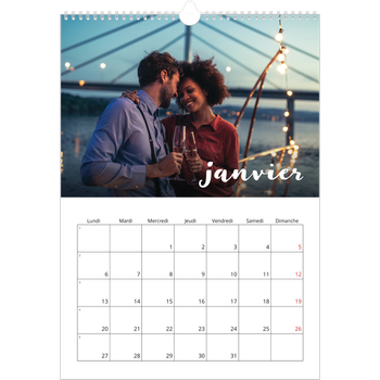 Calendrier photo A3 — Superposition pinceau
