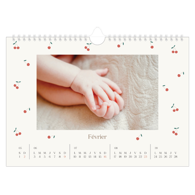 Calendrier photo A4 — Cerise sur le bonheur [Février]