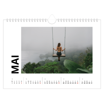 Calendrier photo A4 — Espace blanc [couverture]