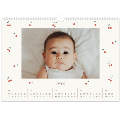 Calendrier photo A3 — Cerise sur le bonheur [Avril]