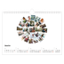 Calendrier photo A4 — Formes et collage [Janvier]