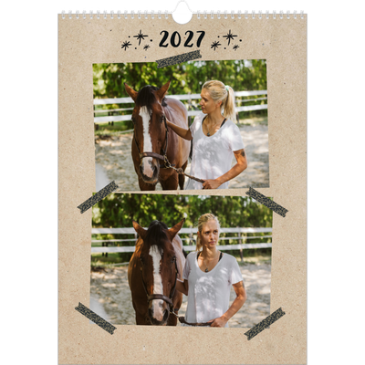 A3 Calendrier annuel — Scrapbooking [couverture]