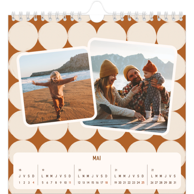 Calendriers annuels carré — Motifs rétros [couverture]