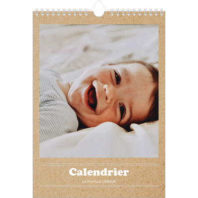 Calendrier photo A4 (20 x 30 cm) — Chronique de l'année [couverture]