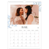 A3 Calendrier annuel — Romance en bleu et blanc [Avril]