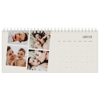 Calendrier de bureau — Souvenirs en mouvement