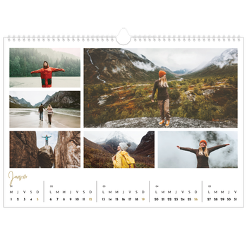 Calendrier photo A3 — Manuscrit
