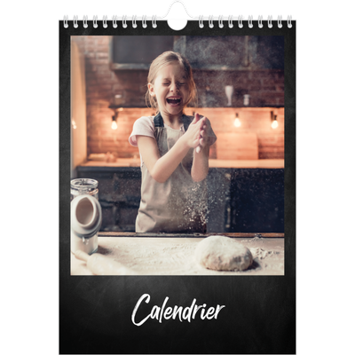 Calendrier photo A4 (20 x 30 cm) — Tableau et craie [couverture]