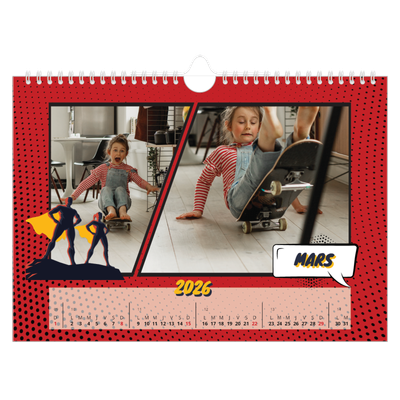 Calendrier photo A4 — Bande dessinée [Mars]