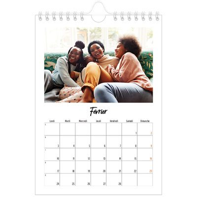 Calendrier photo A5 — Journal Intime [Février]