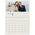 Calendrier photo A4 double (30 x 40 cm) — Initiales fleuries [Mars]