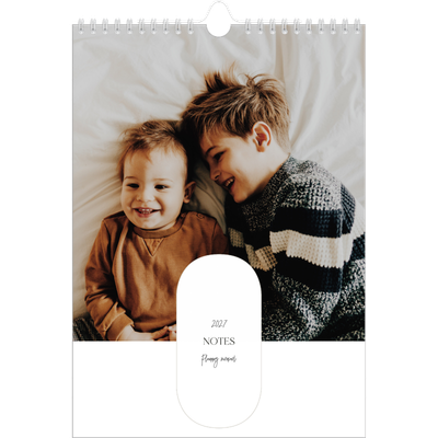 Calendrier familial A4 — Agenda une ébauche - Famille de 4 [couverture]