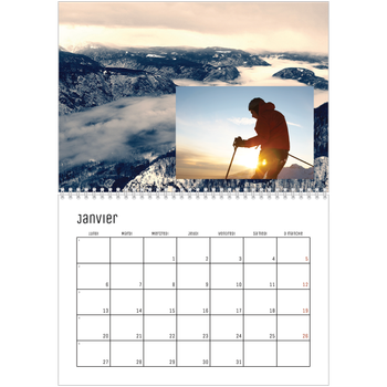 Calendrier photo A4 double — Immersion en montagne