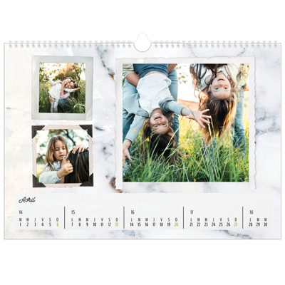 Calendrier photo A3 — Collection de photos [Avril]