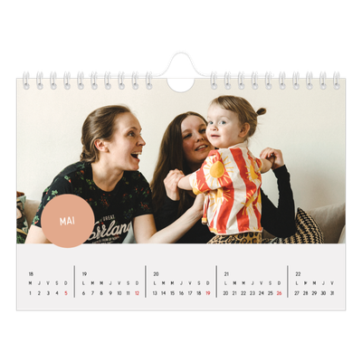 Calendrier photo A5 — Gommettes photo [couverture]