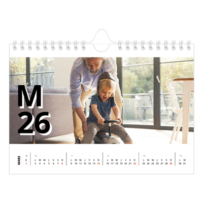 Calendrier photo A5 — Jolie lettre [Mars]